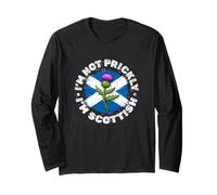 Scotland Flag Thistle St Andrews Day Funny Scottish Pride Long Sleeve T-Shirt