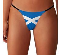 Scotland Flag Women's G-String Thongs T-back Panties Low Rise Underwear M