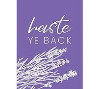 Scotland Flower Quote Haste ye Back Wall Art Print