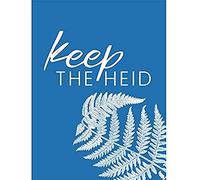 Scotland Flower Quote Keep the Heid Canvas Wall Art Print