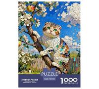 Scotland Fold 1000-Piece Jigsaw Puzzle For Adults Challenging Puzzles Fun, Challenging & Brainteasing Games Gifts for Men And Women Home Decoration Puzzle 70x50cm/1000pcs