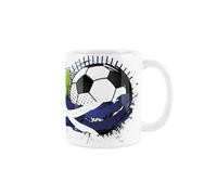 Scotland Football Mug - Football Team Scottish Flag Sports Championship Tournament Games Gift - Tea/Coffee Ceramic Red & White Cup Present