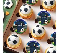 Scotland Football Team Colours Personalised Edible Cake Topper Printed on Icing Sheets, Round, Square, Costco, Cupcake Toppers - Happy Birthday (3. Cupcake Toppers)
