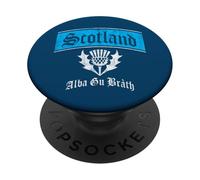 Scotland forever Alba gu bràth Scottish pride thistle flag PopSockets Adhesive PopGrip
