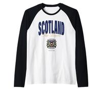 Scotland Forever The Brave World Cup Football Raglan Baseball Tee