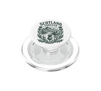 Scotland Forever Thistle Woodcut Forest Green Print PopSockets PopGrip for MagSafe