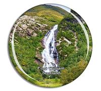 Scotland Fort William Steall Waterfall UK England Fridge Magnet Travel Gift Souvenir Collection 3D Crystal Glass Sticker