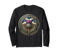Scotland Gaelic Pride s Scots Thistle s Scottish Flag Long Sleeve T-Shirt