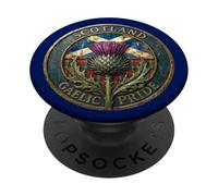 Scotland Gaelic Pride s Scots Thistle s Scottish Flag PopSockets Adhesive PopGrip