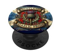 Scotland Gaelic Pride s Scots Thistle s Scottish Flag PopSockets Adhesive PopGrip