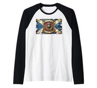 Scotland Gaelic Pride s Scots Thistle s Scottish Flag Raglan Baseball Tee