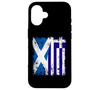 Scotland Greece Half Flag Scottish Greek Heritage Case for iPhone 16