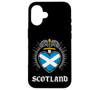 Scotland Heart Flag Case for iPhone 16
