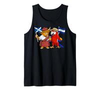 Scotland Honduras Flag Scottish Roots Proud Honduran Tank Top