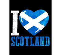 Scotland I love Scotland GIFT Notebook: 8.5X11 100 LINED PAGES