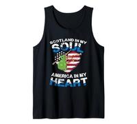 Scotland in My Soul America in My Heart Tank Top