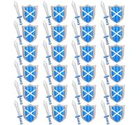 Scotland Inflatable Shield & Sword - 45x32cm Scottish Flag Shield & 62cm Blue Sword with St Andrew Print - Scottish Football, Rugby, Six Nations, Fancy Dress & Supporters Accessory - Pack Of 24