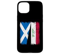 Scotland Iraq Half Flag Scottish Iraqi Jersey Case for iPhone 15 Plus