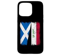 Scotland Iraq Half Flag Scottish Iraqi Jersey Case for iPhone 15 Pro Max