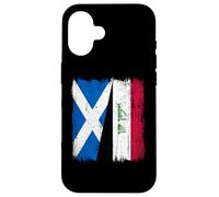Scotland Iraq Half Flag Scottish Iraqi Jersey Case for iPhone 16