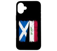 Scotland Iraq Half Flag Scottish Iraqi Jersey Case for iPhone 16 Plus