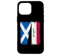 Scotland Iraq Half Flag Scottish Iraqi Jersey Case for iPhone 16 Pro Max