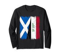 Scotland Iraq Half Flag Scottish Iraqi Jersey Long Sleeve T-Shirt