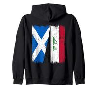Scotland Iraq Half Flag Scottish Iraqi Jersey Zip Hoodie