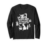 Scotland is Calling and I Must Go Adventure Scottish Long Sleeve T-Shirt