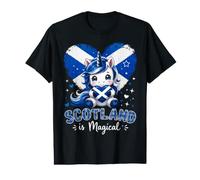 Scotland is Magical Cute Unicorn Scottish Flag Fantasy Art Value Graphic T-Shirt