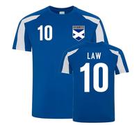 Scotland Junior Dennis Law Sports Training Jersey in Blue | Size: 9-11 Years Scotland Blue 9-11 Years