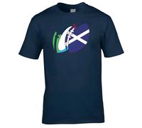 Scotland Junior Rugby Ball T-Shirt in Navy | Size: 3-4 Years Scotland Navy 3-4 Years