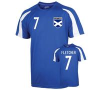 Scotland Junior Sports Training Jersey - Fletcher 7 in Blue | Size: 5-6 Years Scotland Blue 5-6 Years