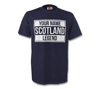 Scotland Junior Your Name Legend Tee in Navy | Size: 9-11 Years Scotland Navy 9-11 Years