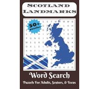 Scotland Landmarks Word Search Puzzle Book: Word Searches with Easy to Read Print about Scotland Travel, Tourism, Adventure and More | 6x9 inches, 110 ... Gift for Vacations, Holidays, and Free Times