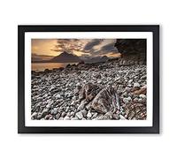 Scotland Landscape No.3 Modern Framed Print | A4 Black Framed Wall Art | Ready to Hang | Modern Nature Picture | Living Room Bedroom Lounge Office