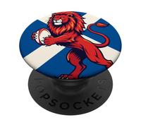 Scotland Lion Rampant Gripping A Rugby Ball PopSockets Adhesive PopGrip