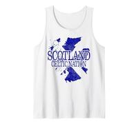 Scotland Map Celtic Nation Scottish Heritage Gift Tank Top