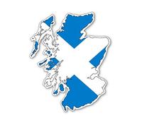 Scotland MAP Silhouette Flag Vinyl CAR Van IPAD Laptop Stickers 96mm by 77mm