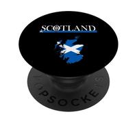 Scotland Map with Flag - Scottish Adventure Holiday PopSockets Adhesive PopGrip