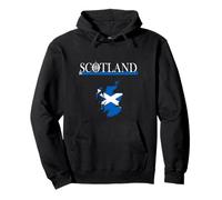 Scotland Map with Flag - Scottish Adventure Holiday Pullover Hoodie