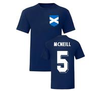Scotland Men's Mens Billy Mcneill National Hero Tee in Navy | Size: Small Scotland Navy S