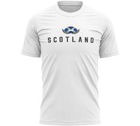 Scotland Mens T Shirt Scottish Rugby Pride Supporter Tee St Andrews Day Top, XL, White