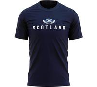 Scotland Mens T Shirt Scottish Rugby Pride Supporter Tee St Andrews Day Top, XXL, Navy