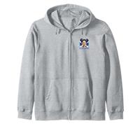 Scotland Messy Bun Girl Scottish Flag for Women Scots Zip Hoodie