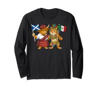 Scotland Mexico Flag Scottish Mexican Roots Mexico Heritage Long Sleeve T-Shirt