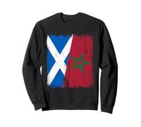 Scotland Morocco Half Flag Scottish Moroccan Heritage Jersey Sweatshirt