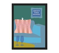 Scotland Mouse Loose House Sofa Large Framed Art Print Poster Wall Decor 18x24 inch