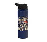 Scotland Munros Bagging Camping Hiking Walking Holiday Stainless Steel Insulated Water Bottle