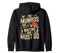 Scotland Munros Bagging Camping Hiking Walking Holiday Zip Hoodie